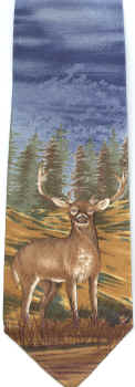 Deer in a Woods Scene Tie