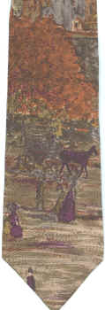 carriage horse necktie horse equine western scene Bronco Horse Repeat Tie