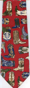 Silhoutetted Cowboys at Sunset Tie necktie horse equine western boot scene Bronco Horse Repeat Tie