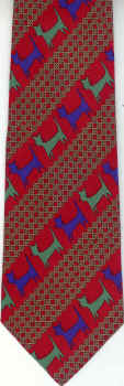 Cat Repeat Diagonals Tie