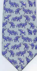 Elephant Poses Repeat Necktie