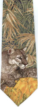 Cougar Scene Tie