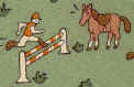 Steeplechase Jump Horse Repeat Tie