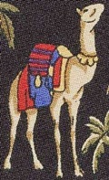 Camels with palm trees necktie tie