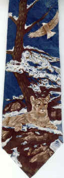 Cougar Scene Tie