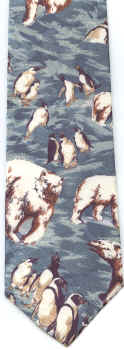 polar bears cub north American arctic mammal wildlife scene Repeat Tie necktie