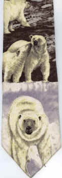 Polar Bear Scene on Glacier Tie