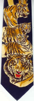 Tiger Poses Tie