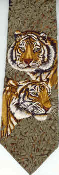 Tiger Repeat scene Tie necktie