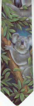 Koala Bear Scene Tie