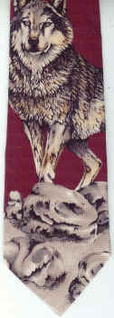 Wolf Scene Tie