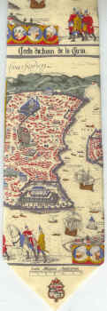 Carta de Juan de la Josa map Byzantium Constantinople Turkey Map map world Tie ties neckwear map geography contintent ties tye neckwears Antique World Map Tie
