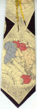 Antique World Map Tie