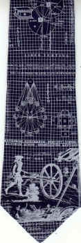 Colonial Surveyor with Wheelweyser and Diagrams Tie
