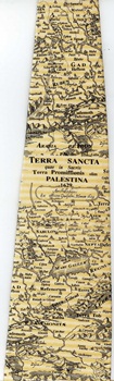 Terra Sancta Palestina 1629 Map  new world Tie ties neckwear map geography contintent ties tye neckwears Antique World Map Tie