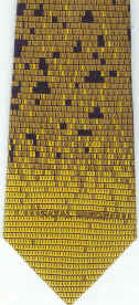 Computer codes of 0's and 1's binary code computer virus necktie Tie