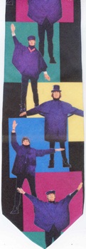 beatles necktie apple corps ltd tie musical group boys band rock and roll ringo paul george john