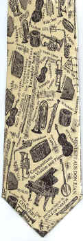 Musical Instruments Tie