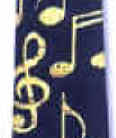 MUSIC NOTATION STAFFS TIE