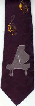 PIANO TREBLE CLEFS TIE