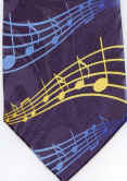 MUSIC NOTATION STAFFS TIE