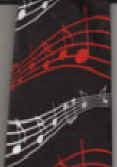 MUSIC NOTATION STAFFS TIE