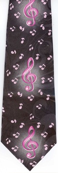 MUSIC NOTATION STAFFS TIE