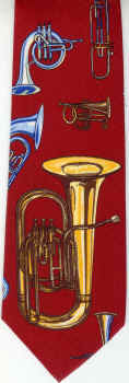 brass instruments section necktie