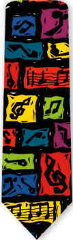 MUSICAL GRAPHIC COMPOSITION TIE