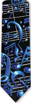 MUSICAL NOTES TIE