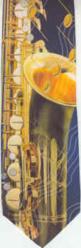 SAXOPHONE & NOTES TIE