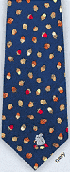Squirrel and Nuts Repeat Tie