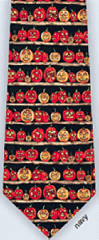 Pumpkin Jack O'Lanterns Repeat Tie