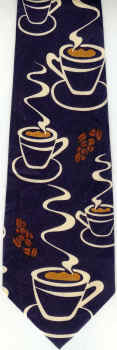 Coffee Cups and Saucers Repeat Tie