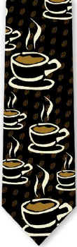 Coffe Cups and Saucers Repeat Tie