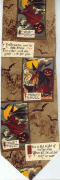 Witch and jackolantern Tie