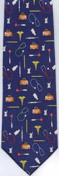 Medicine Doctor Physician Medical Necktie Tie