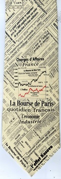 French Stock Market - Le Bourse Stock Certificate Financial Finance stock market Tie Necktie