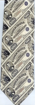 lincoln hundred dollar bill currency tie necktie