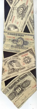 mexican dollar bill currency mexico pesos tie necktie