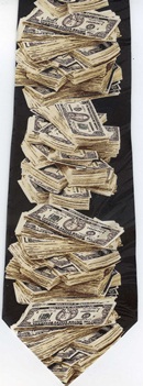 hundred dollar bill stack of money currency tie necktie