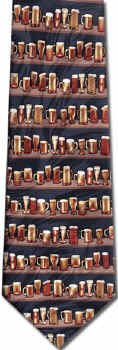 Beer Mugs Repeat Tie
