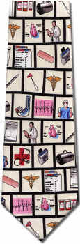 Medicine Doctor Physician Medical Necktie Tie