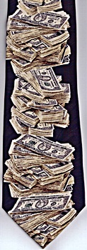 hundred dollar bill currency tie necktie