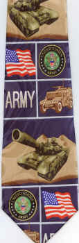 American military armed forces Flag Army War Tie necktie