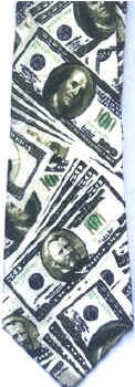 hundred dollar bill currency tie necktie