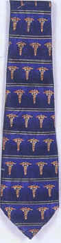 Medical Medicine Doctor Caduceus Necktie Tie