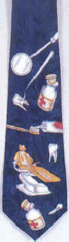 Physician Medical Dentist Dental Necktie Tie