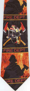 Dalmation firefighter fire hydrant fire truck Tie necktie