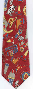 Dalmation firefighter fire hydrant fire truck Tie necktie